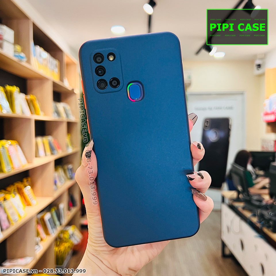 Ốp Lưng Samsung A21S - Design 360 - Xanh Dương