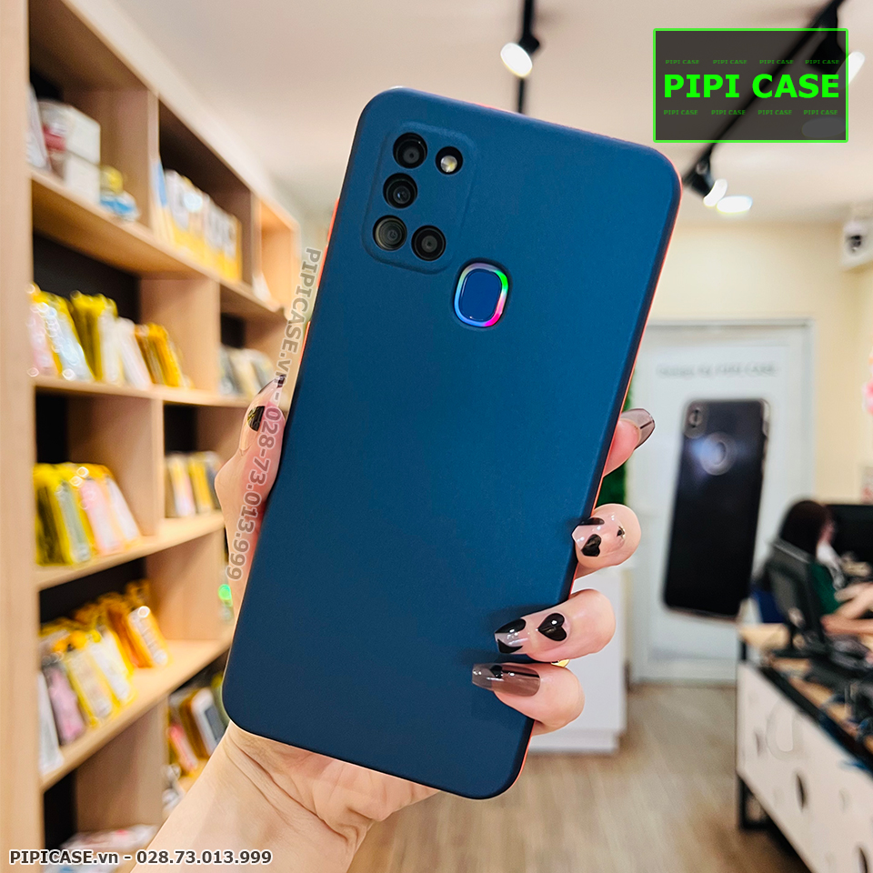 Ốp Lưng Samsung A21S - Design 360 - Xanh Dương