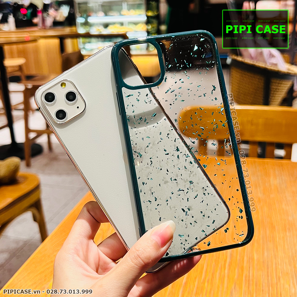 Ốp Lưng iPhone 11 Pro Max - Lấp Lánh - Xanh