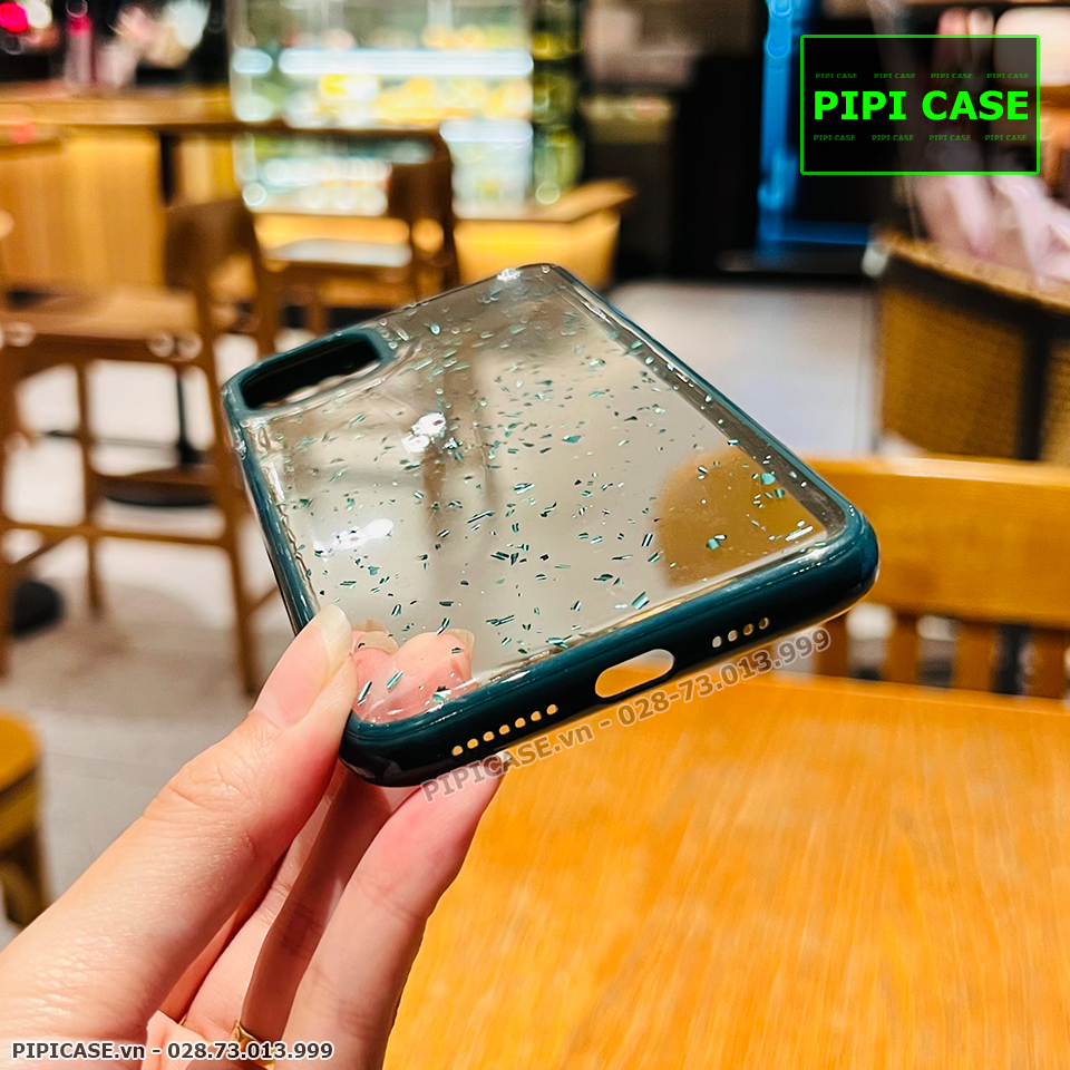 Ốp Lưng iPhone 11 Pro Max - Lấp Lánh - Xanh