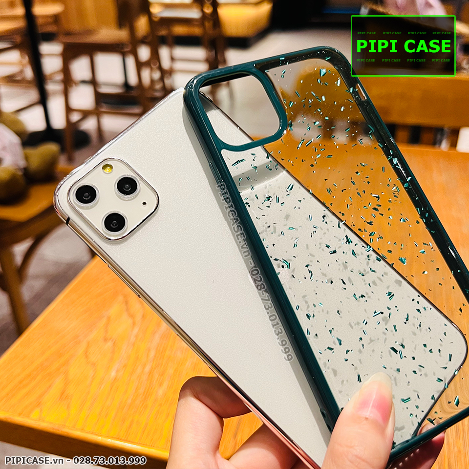 Ốp Lưng iPhone 11 Pro Max - Lấp Lánh - Xanh