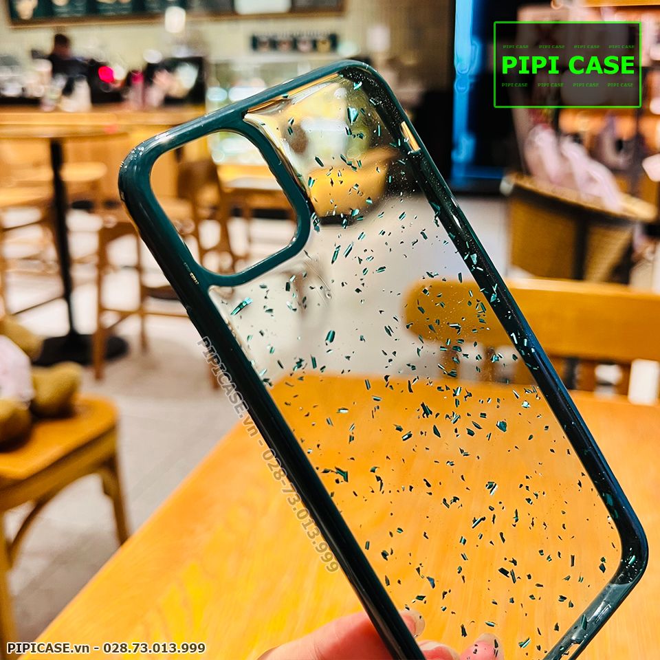 Ốp Lưng iPhone 11 Pro Max - Lấp Lánh - Xanh