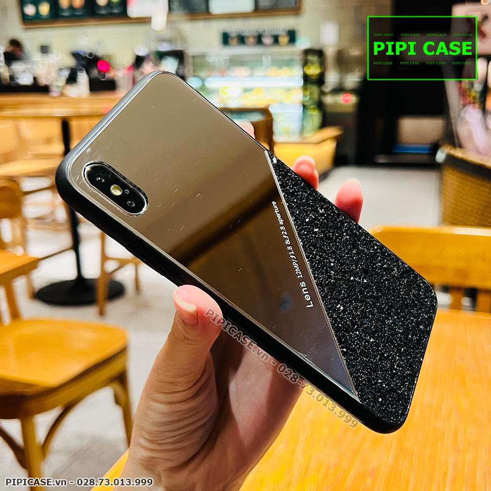 Ốp Lưng iPhone X / XS - Super Diamond - Đen