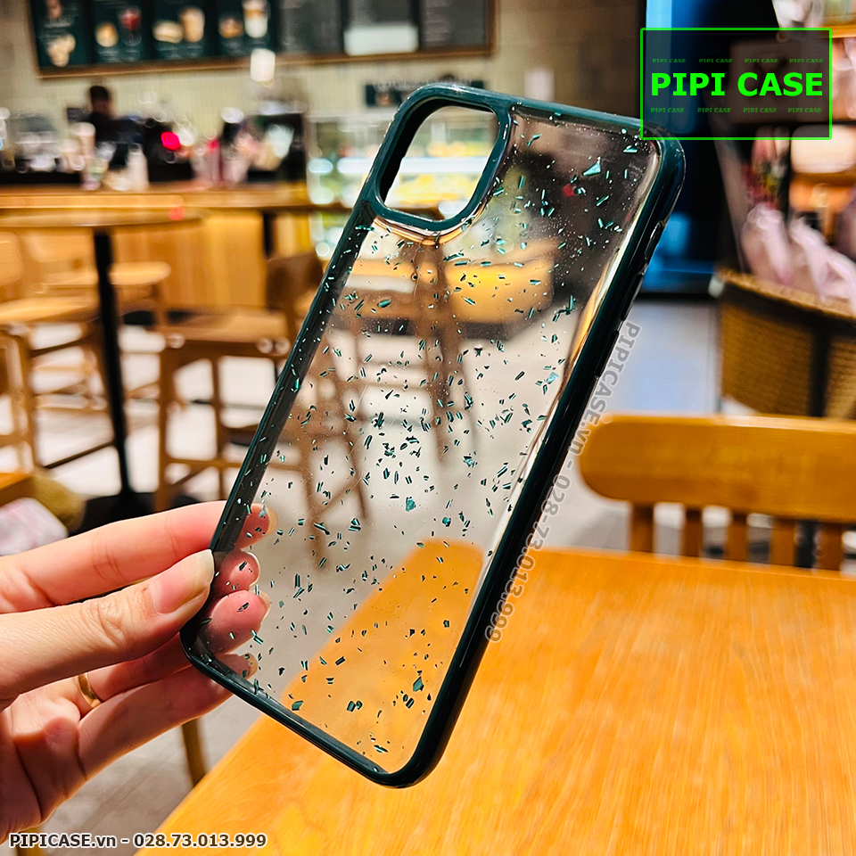Ốp Lưng iPhone 11 Pro Max - Lấp Lánh - Xanh