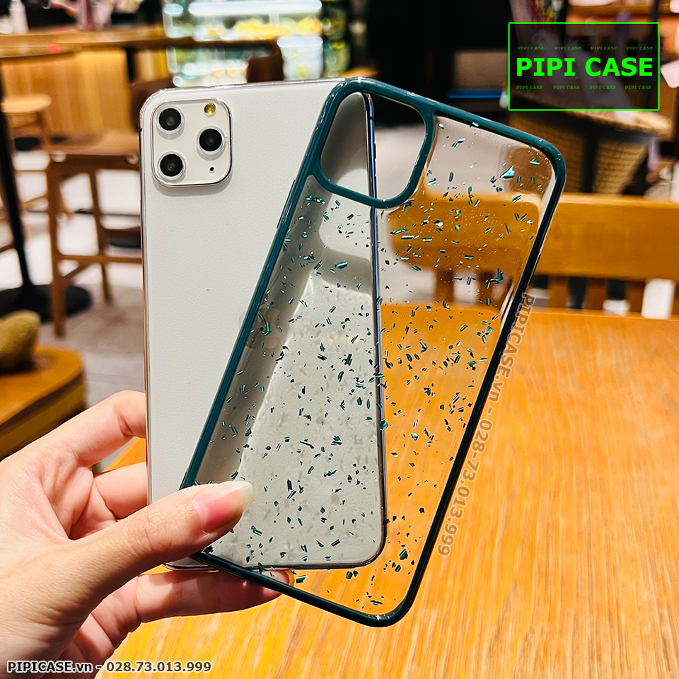 Ốp Lưng iPhone 11 Pro Max - Lấp Lánh - Xanh