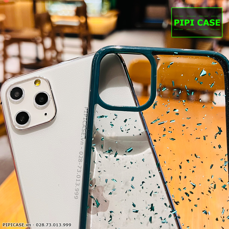 Ốp Lưng iPhone 11 Pro Max - Lấp Lánh - Xanh