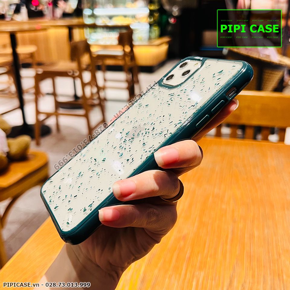 Ốp Lưng iPhone 11 Pro Max - Lấp Lánh - Xanh