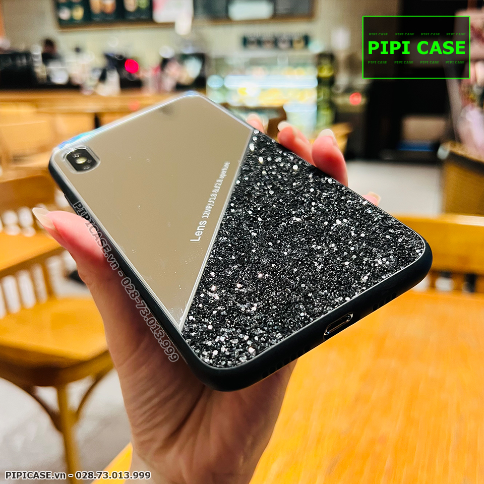 Ốp Lưng iPhone X / XS - Super Diamond - Đen