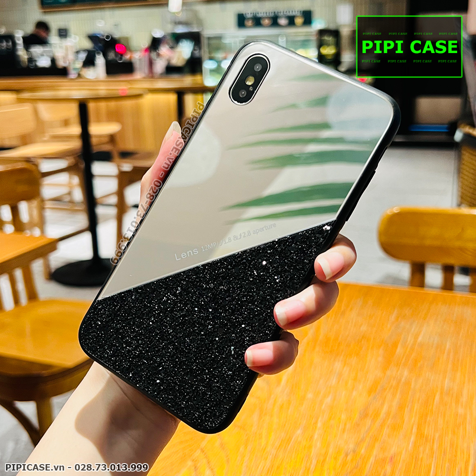 Ốp Lưng iPhone X / XS - Super Diamond - Đen