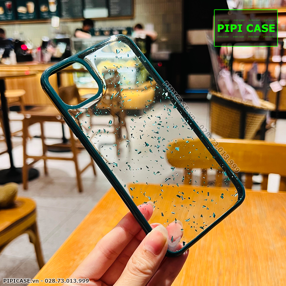 Ốp Lưng iPhone 11 Pro Max - Lấp Lánh - Xanh