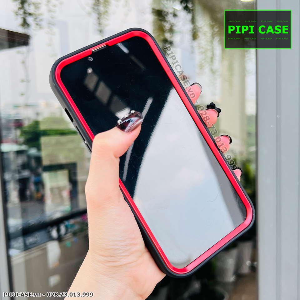 Ốp Lưng iPhone 13 Pro Max - Zeus - Đen Viền Đỏ
