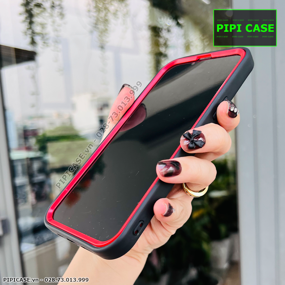 Ốp Lưng iPhone 13 Pro Max - Zeus - Đen Viền Đỏ