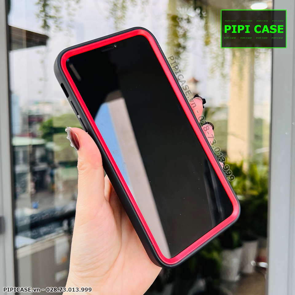 Ốp Lưng iPhone X / XS - Zeus - Đen Viền Đỏ