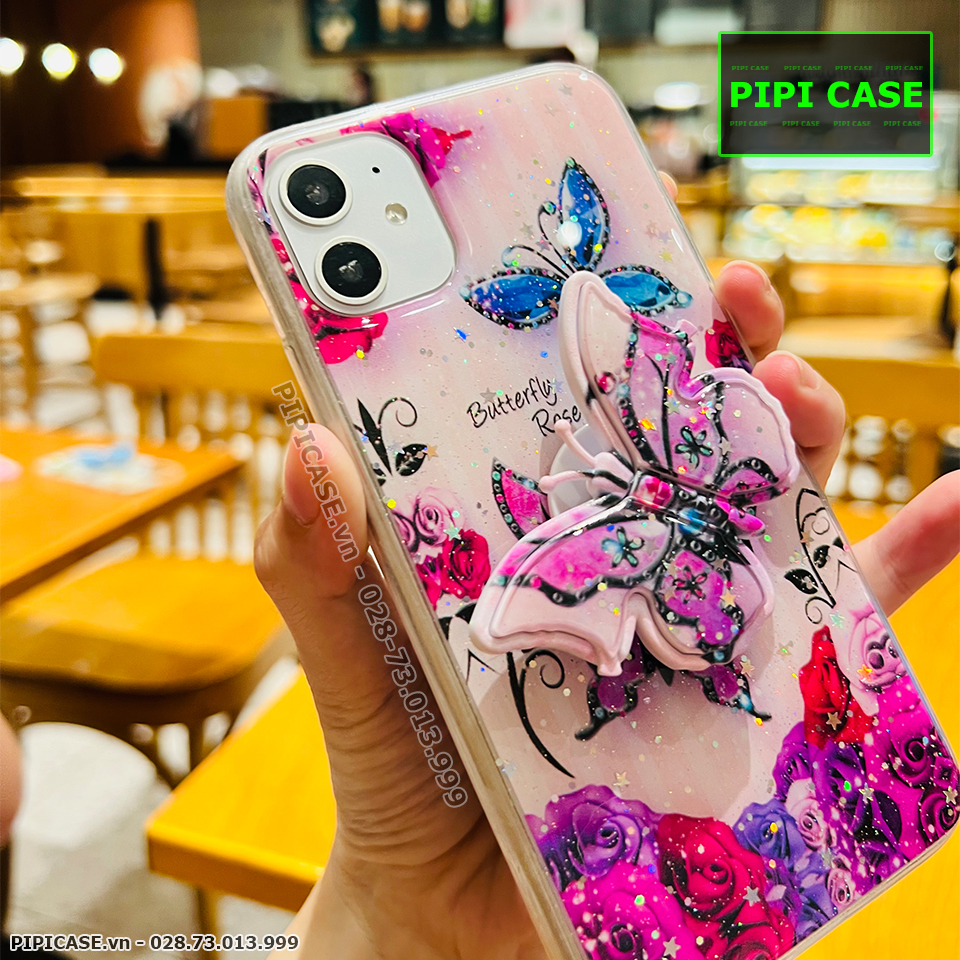 Ốp Lưng iPhone 11 - Iring Butterfly - Tím
