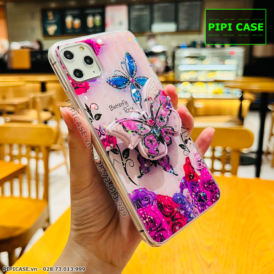 Ốp Lưng iPhone 11 Pro Max - Iring Butterfly - Tím