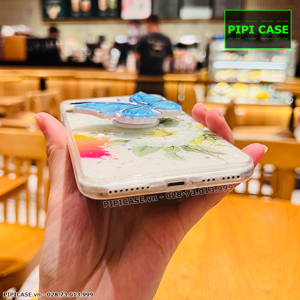 Ốp Lưng iPhone 8 Plus - Iring Butterfly - Xanh
