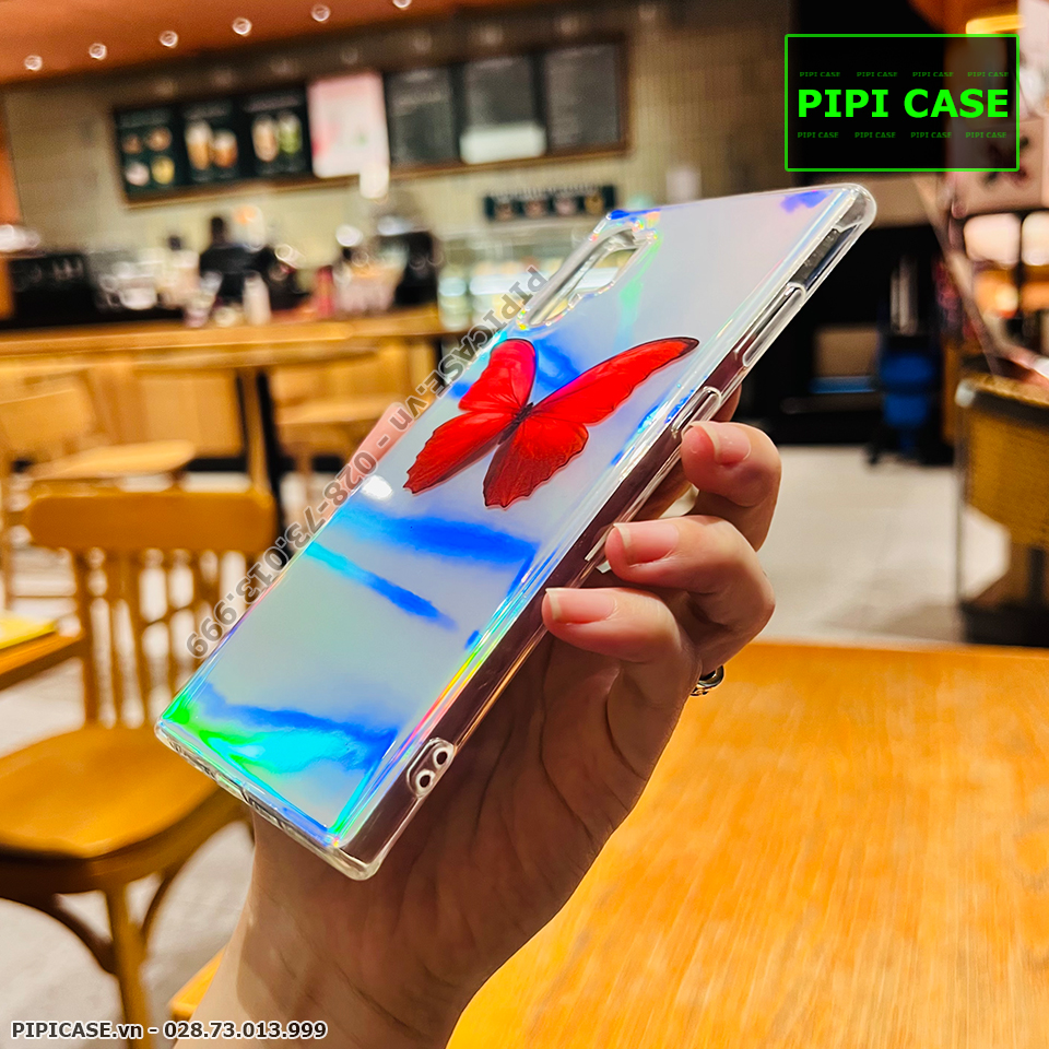 Ốp Lưng Samsung Note 10 Plus - Butterfly - Đỏ