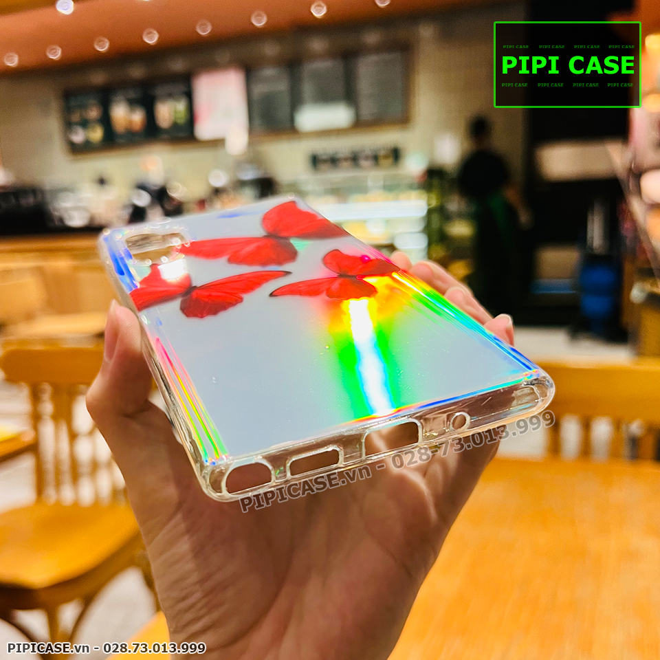 Ốp Lưng Samsung Note 10 Plus - Butterfly 3 - Đỏ