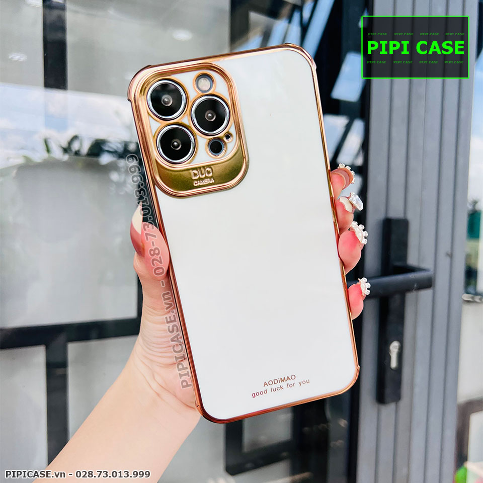 Ốp Lưng iPhone 13 Pro Max - Luxury - Trắng