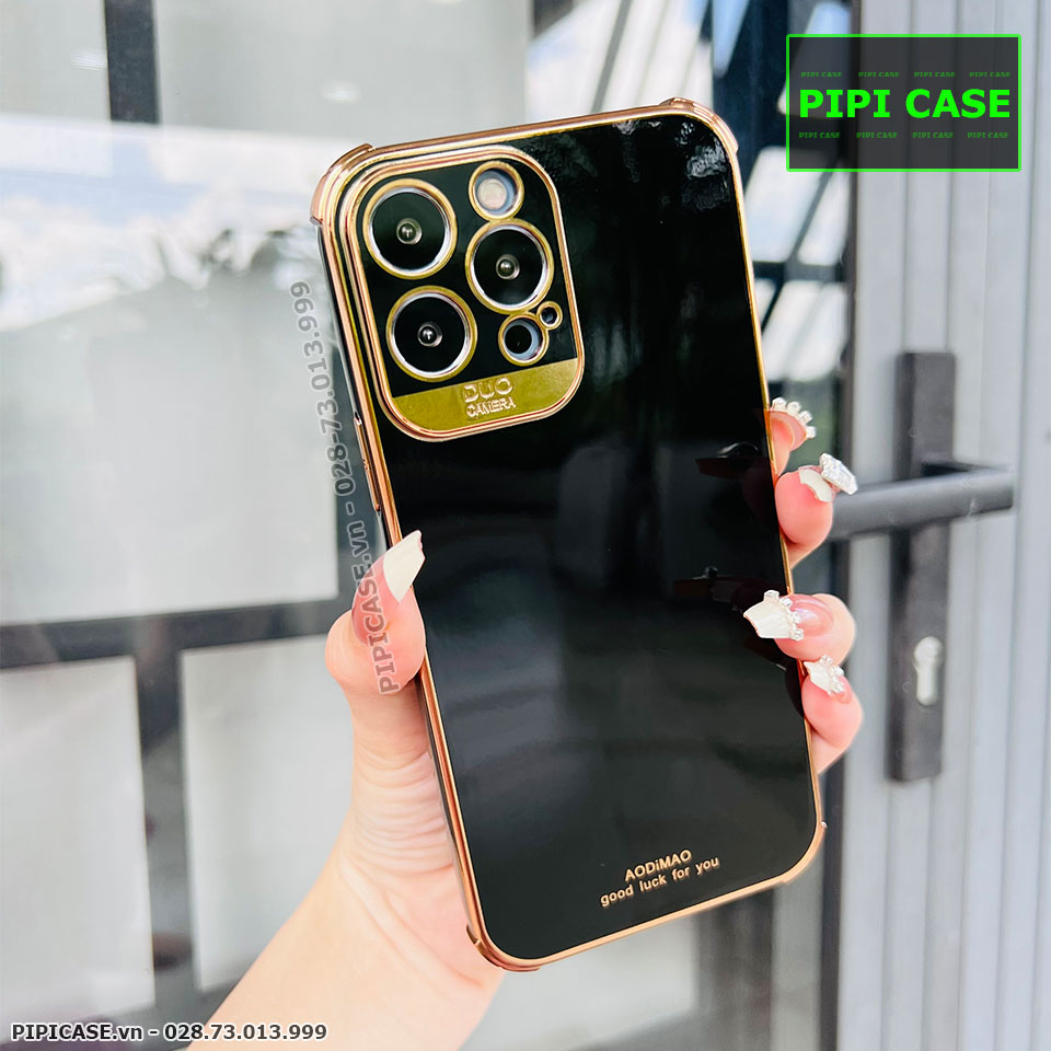Ốp Lưng iPhone 13 Pro Max - Luxury - Đen