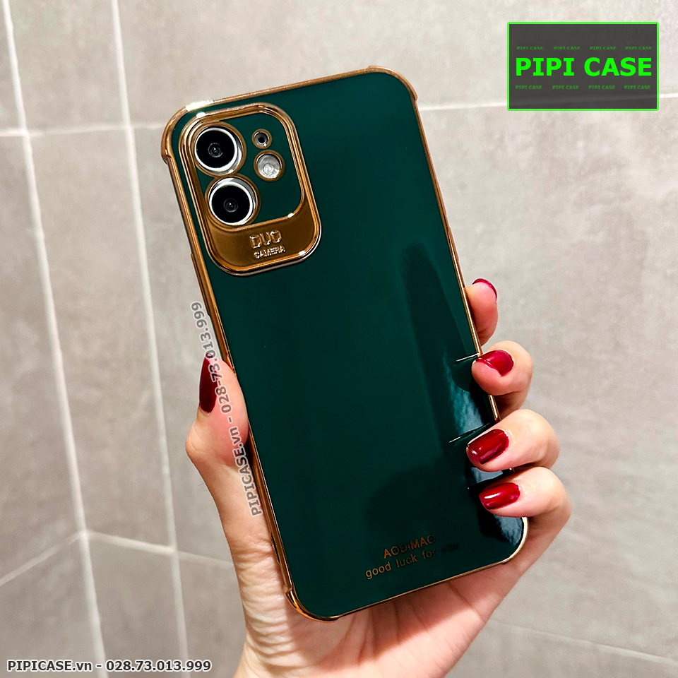 Ốp Lưng iPhone 12 - Luxury - Xanh Lá