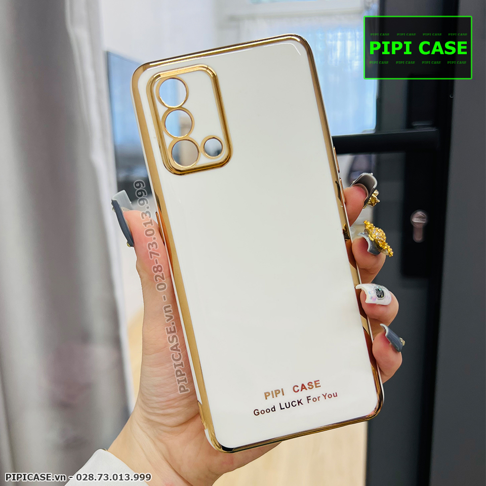 Ốp Lưng Oppo A74 4G - Royal - Trắng