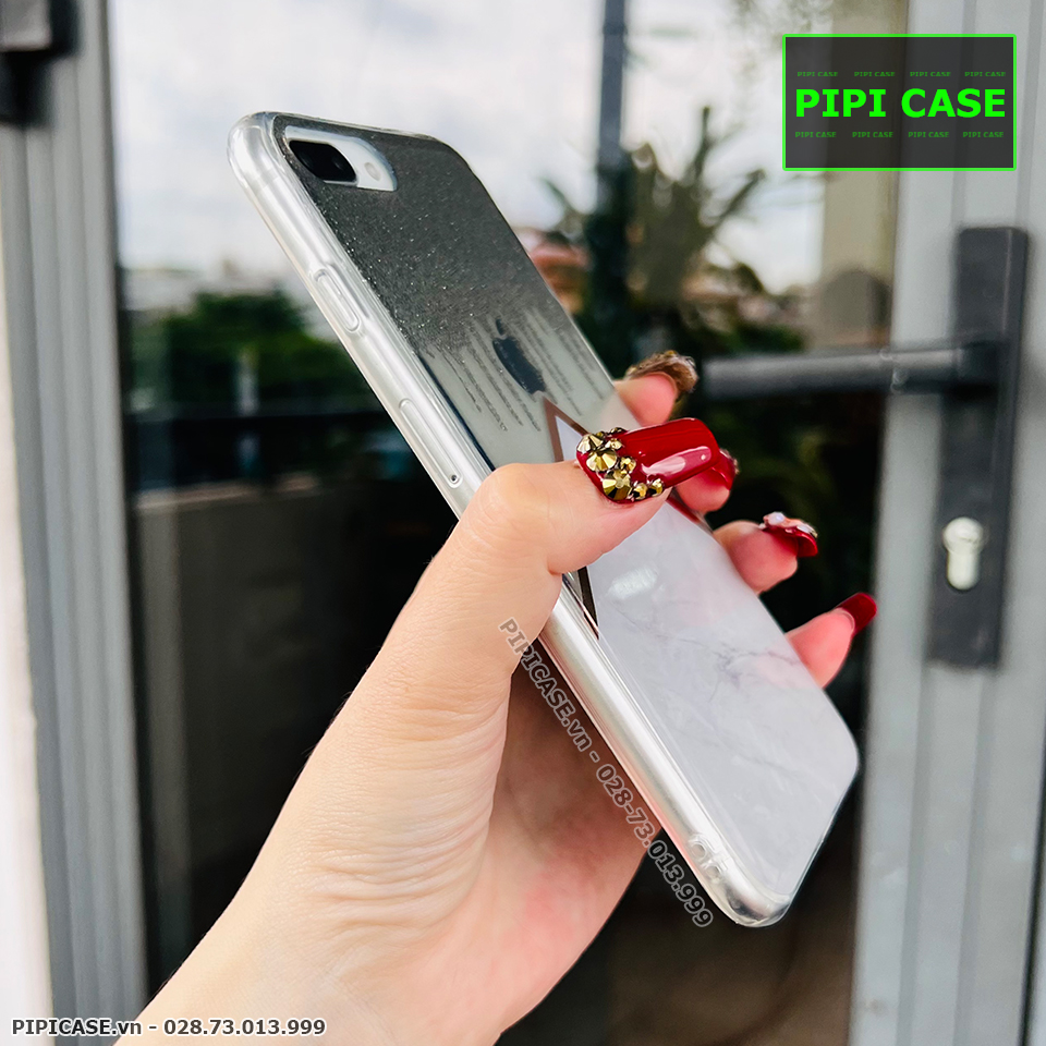 Ốp Lưng iPhone  7 Plus / 8 Plus - Sao Băng - Xám