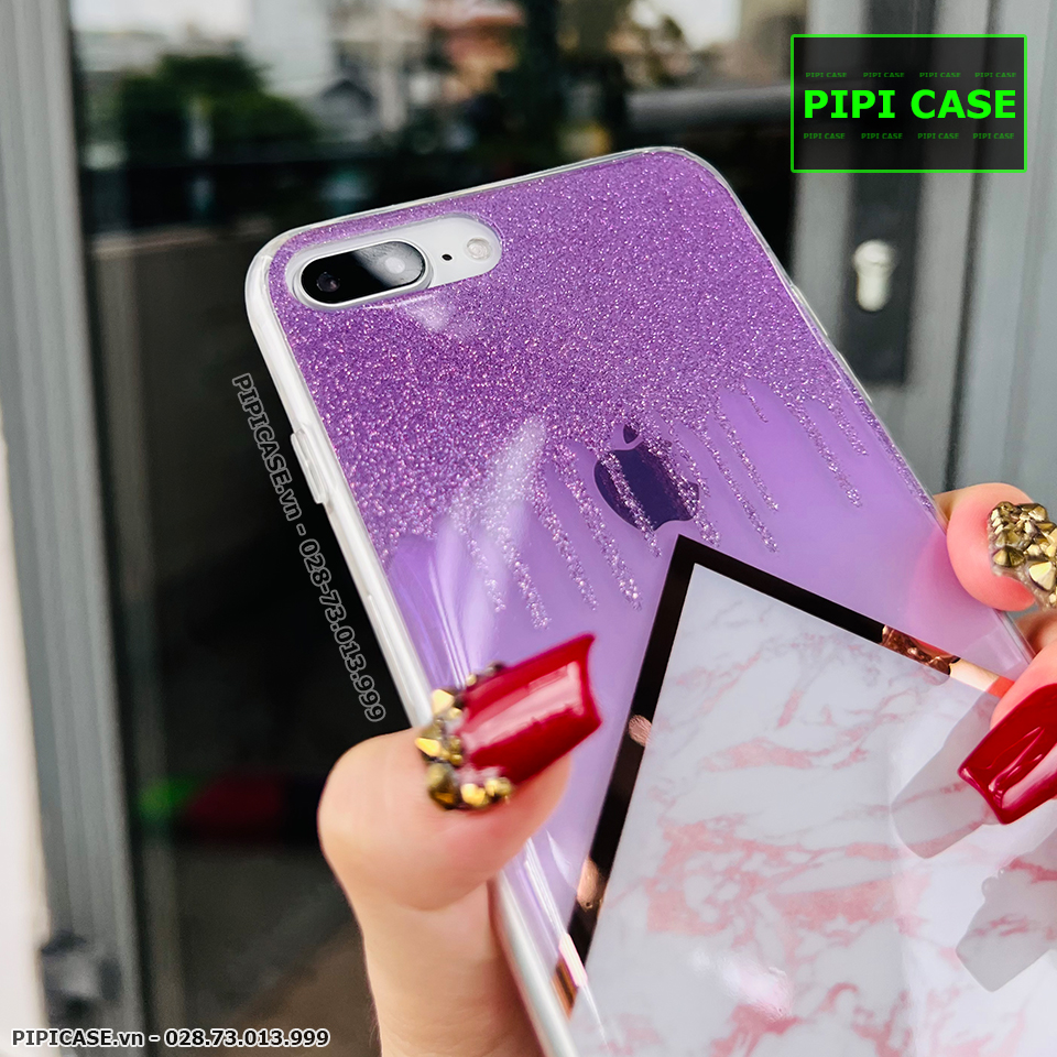 Ốp Lưng iPhone  7 Plus / 8 Plus - Sao Băng - Tím