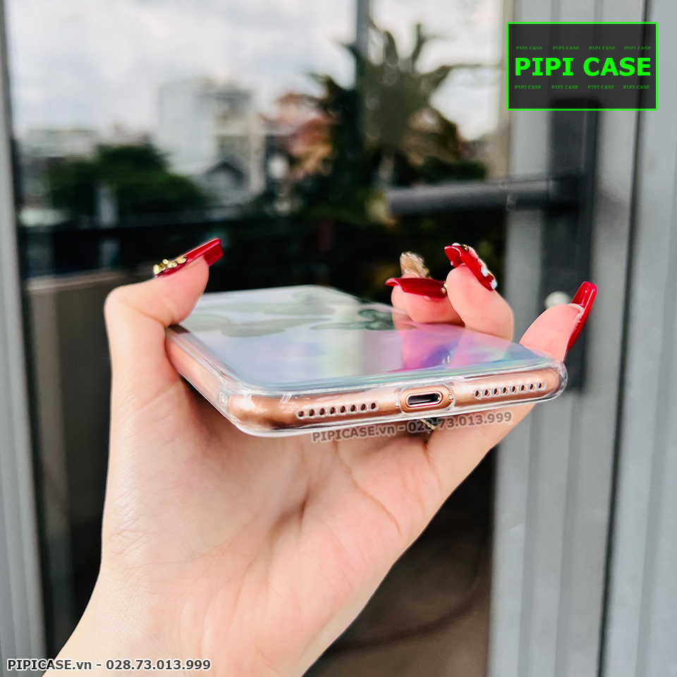 Ốp Lưng iPhone 8 Plus - Butterfly 3 - Xanh Lá