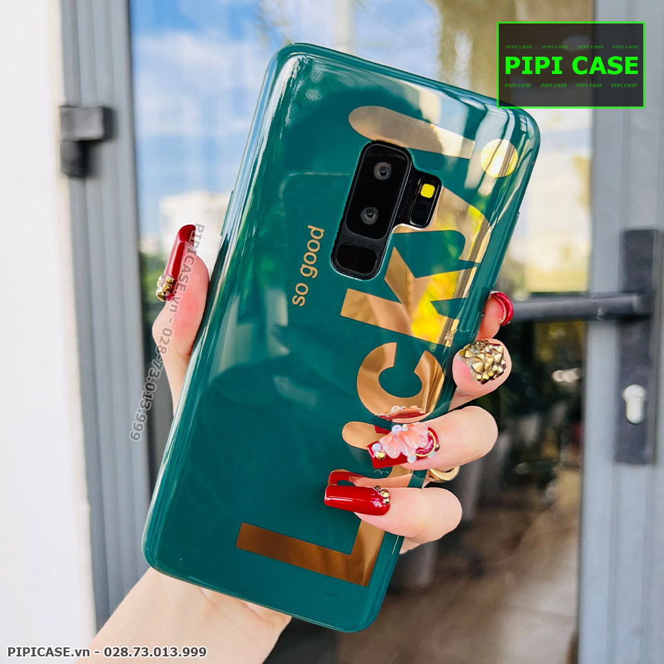 Ốp Lưng Samsung S9 Plus - Lucky - Xanh Lá