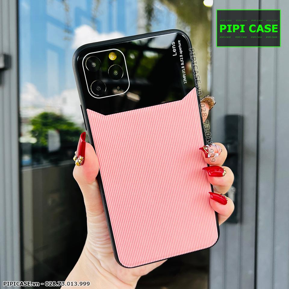 Ốp Lưng iPhone 11 Pro Max - Lens Sọc - Hồng