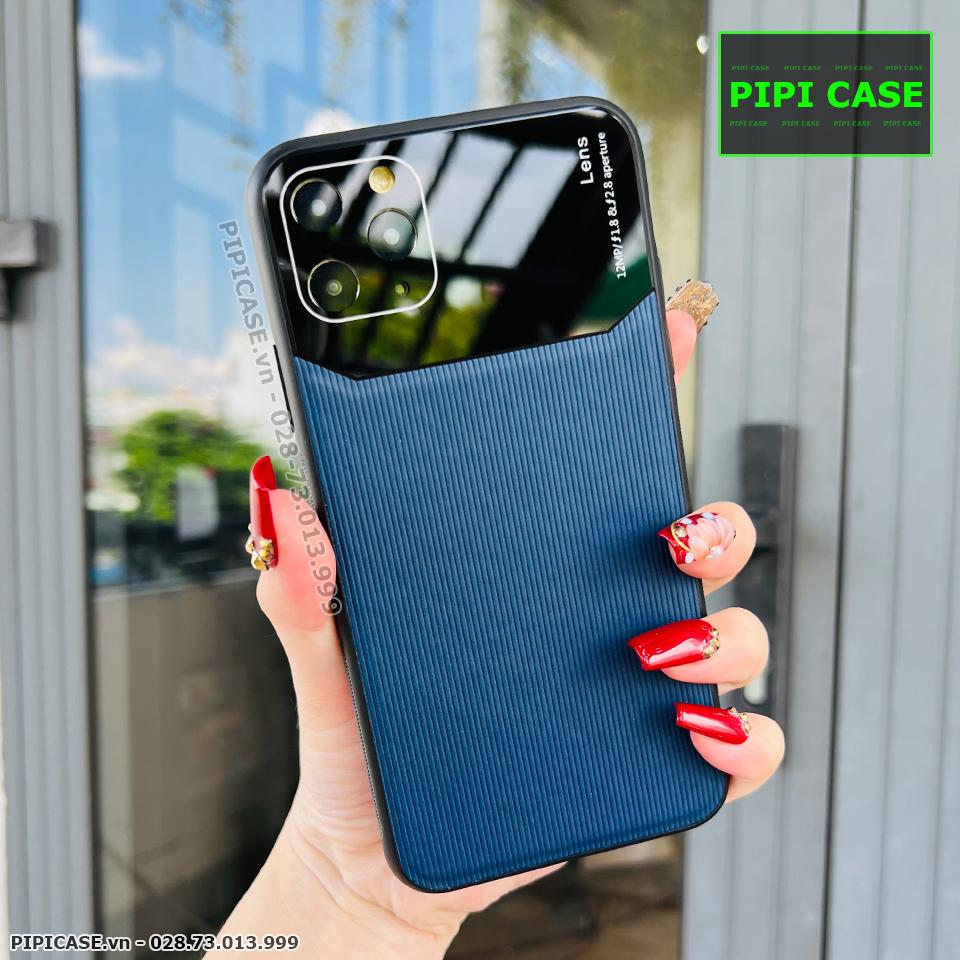 Ốp Lưng iPhone 11 Pro Max - Lens Sọc - Xanh Dương