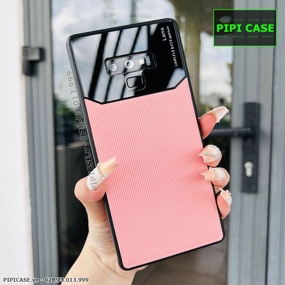 Ốp Lưng Samsung Note 9 - Lens Sọc - Hồng