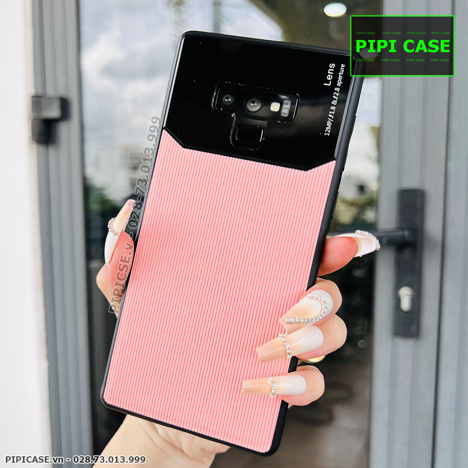 Ốp Lưng Samsung Note 9 - Lens Sọc - Hồng
