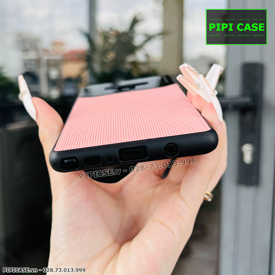 Ốp Lưng Samsung Note 9 - Lens Sọc - Hồng