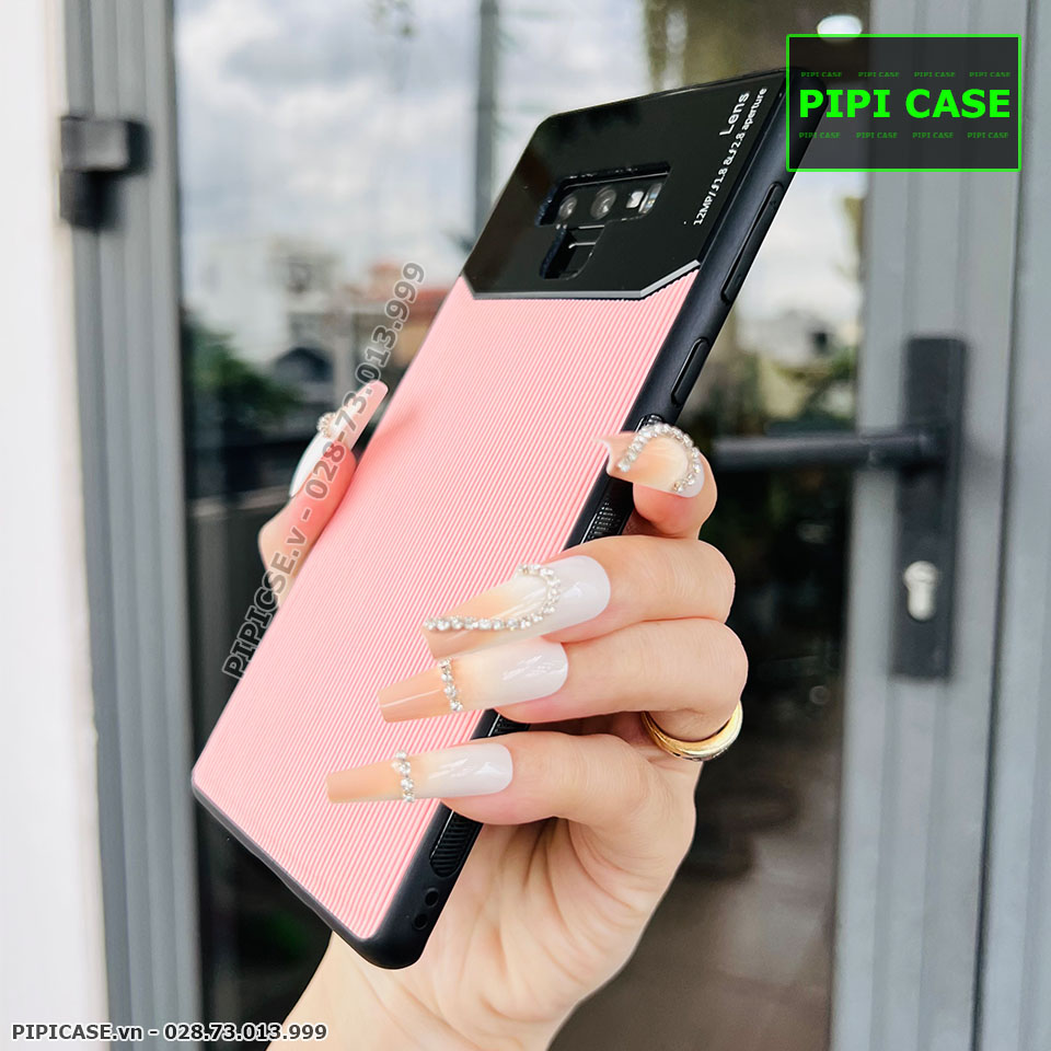 Ốp Lưng Samsung Note 9 - Lens Sọc - Hồng