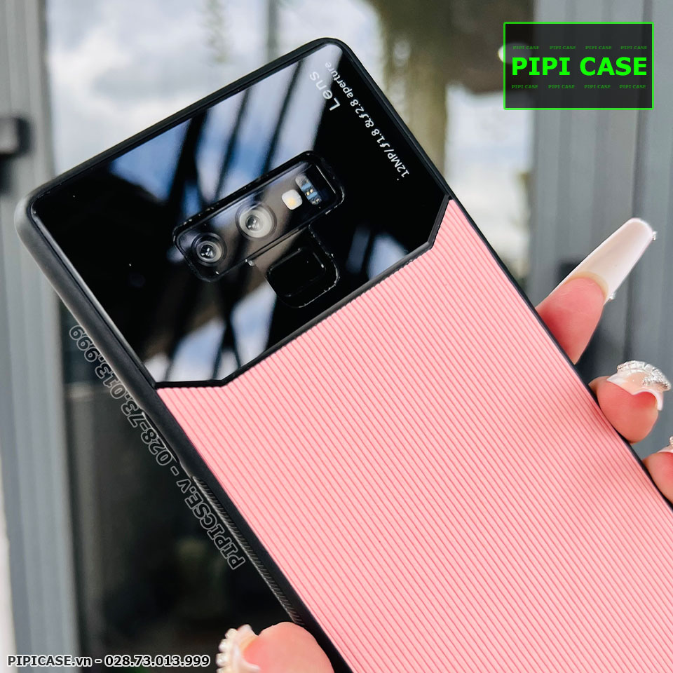 Ốp Lưng Samsung Note 9 - Lens Sọc - Hồng