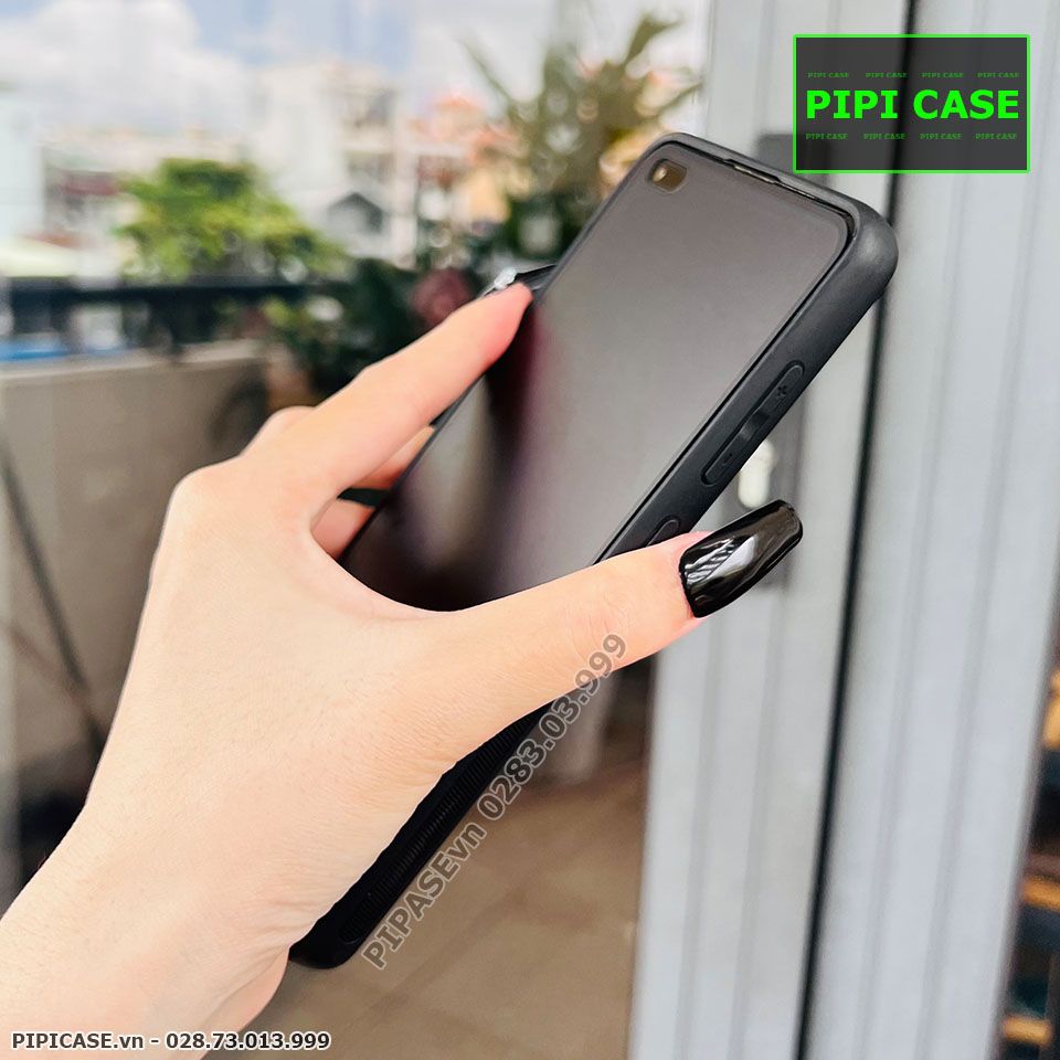 Ốp Lưng Samsung A21S - Lens Da - Nâu