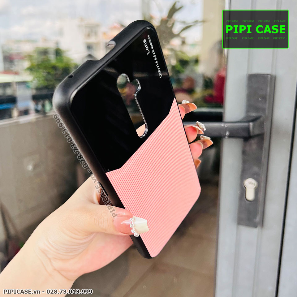 Ốp Lưng Oppo Reno 2F - Lens Sọc - Hồng