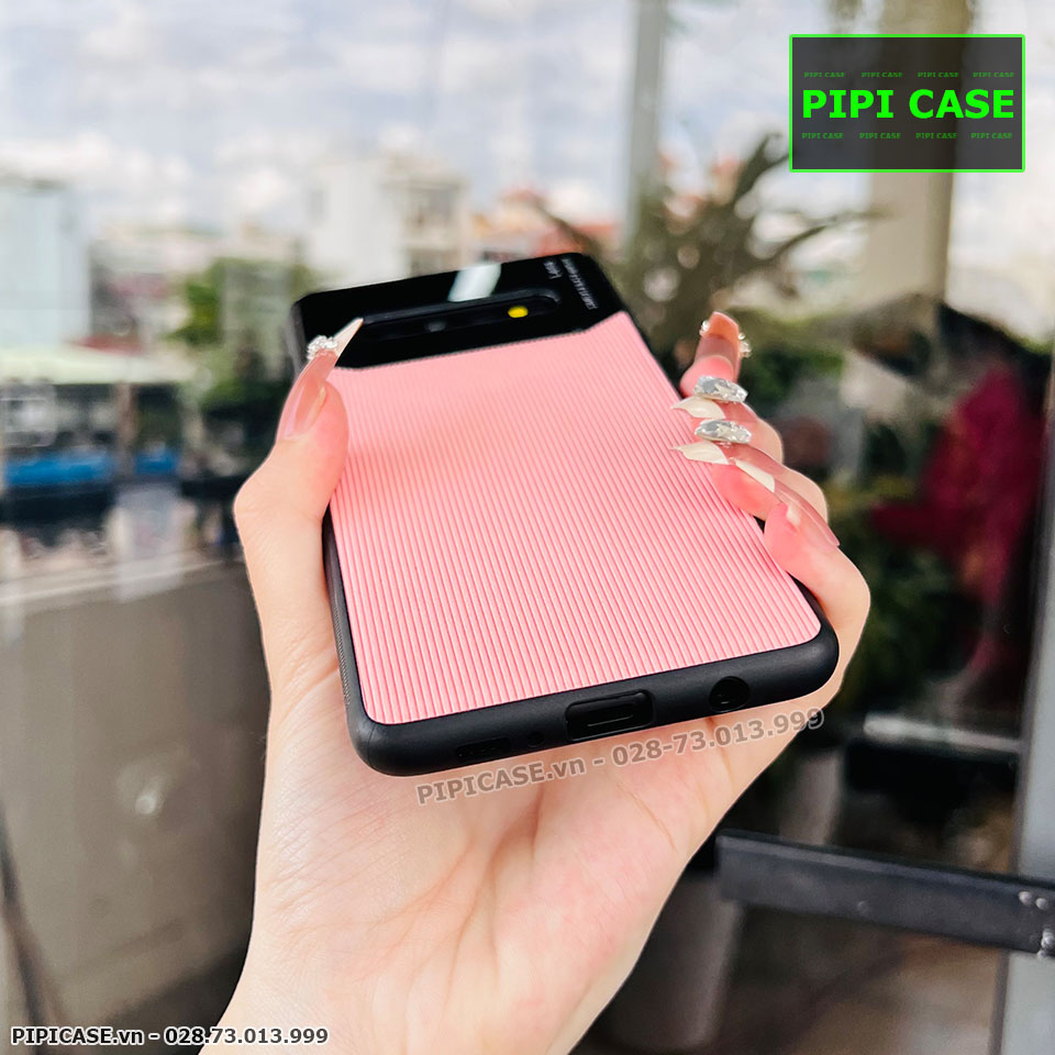 Ốp Lưng Samsung S10 Plus - Lens Sọc - Hồng