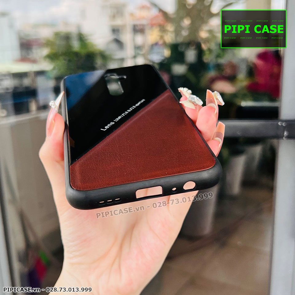 Ốp Lưng Oppo Reno 2F - Lens Da - Nâu