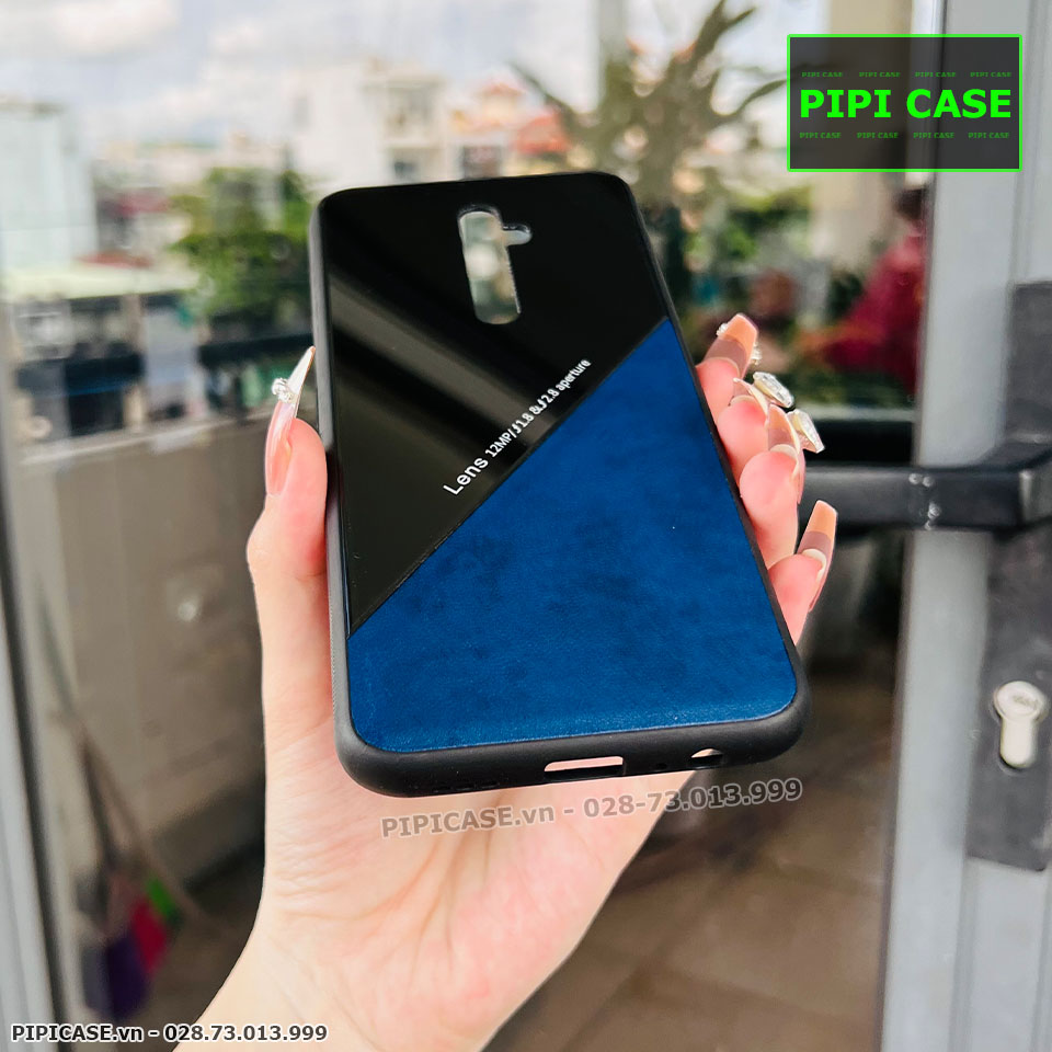 Ốp Lưng Oppo Reno 2F - Lens Da - Xanh Dương