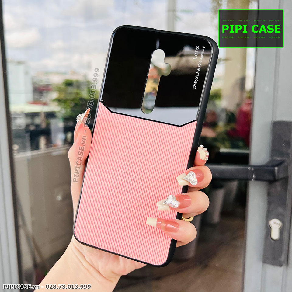 Ốp Lưng Oppo Reno 2F - Lens Sọc - Hồng