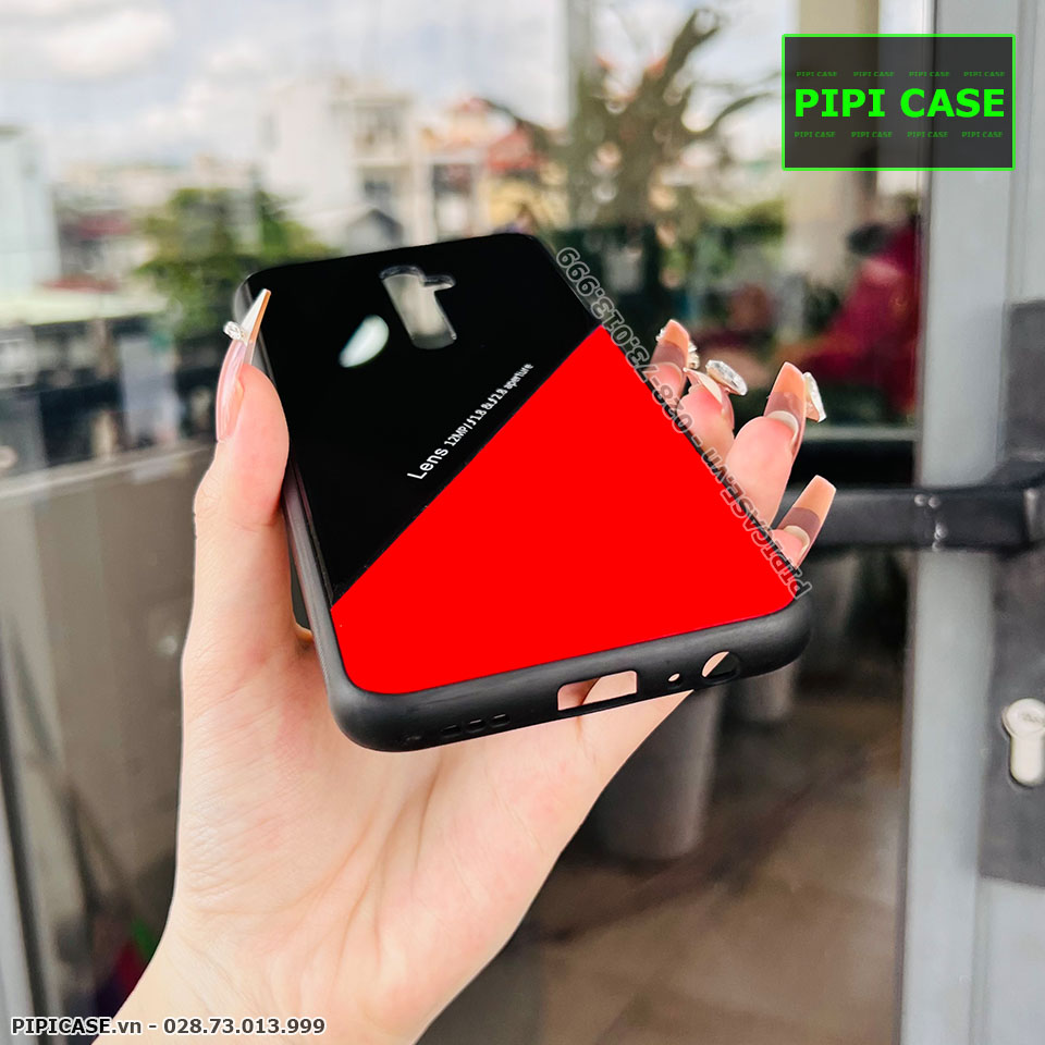 Ốp Lưng Oppo Reno 2F - Lens Da - Đỏ