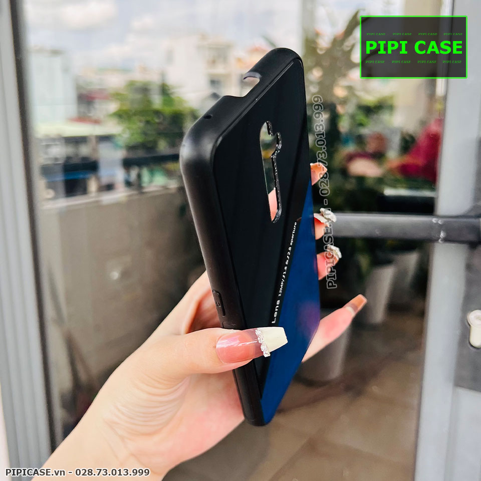 Ốp Lưng Oppo Reno 2F - Lens Da - Xanh Dương
