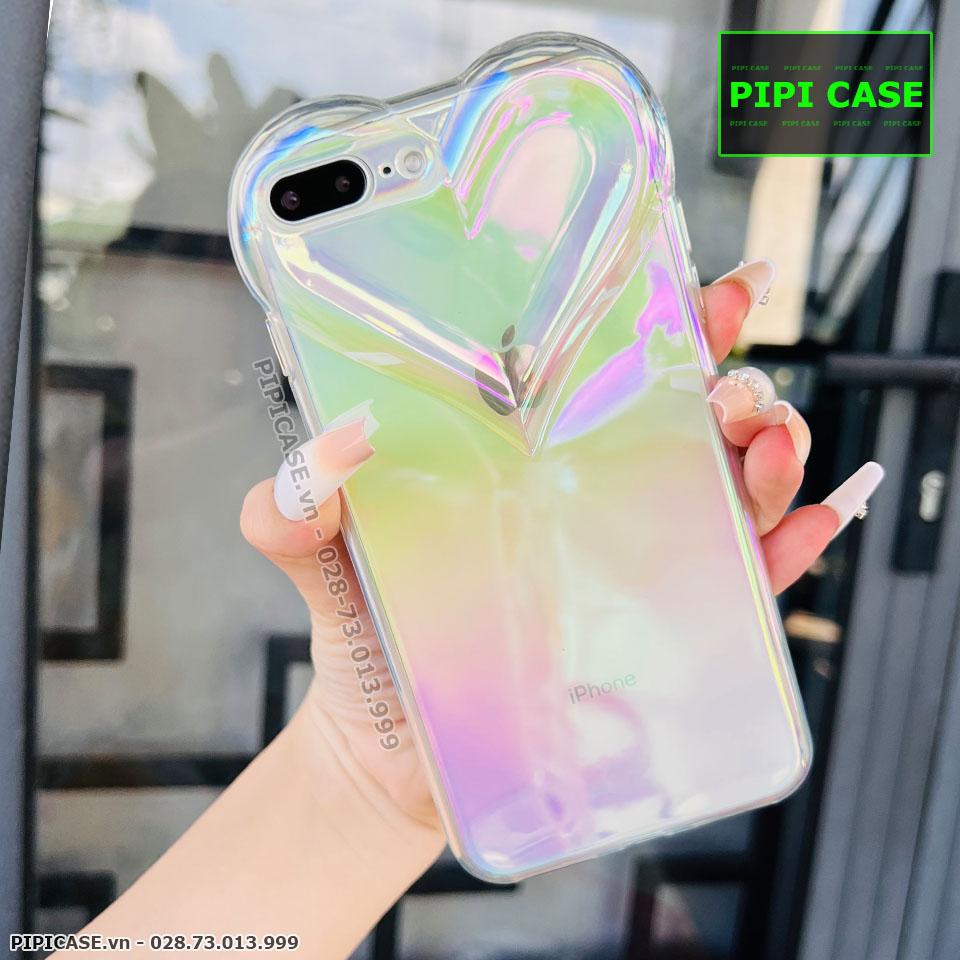 Ốp Lưng iPhone 7 Plus / 8 Plus - Ruby - Trắng