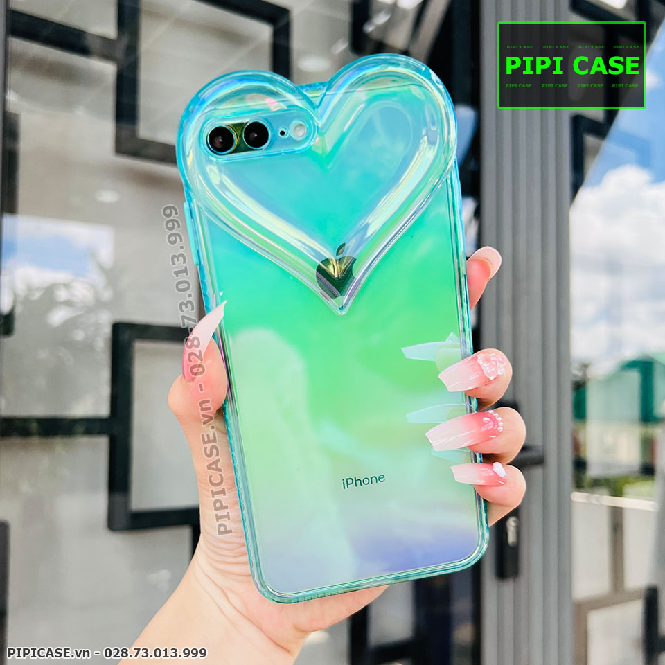 Ốp Lưng iPhone 7 Plus / 8 Plus - Ruby - Xanh