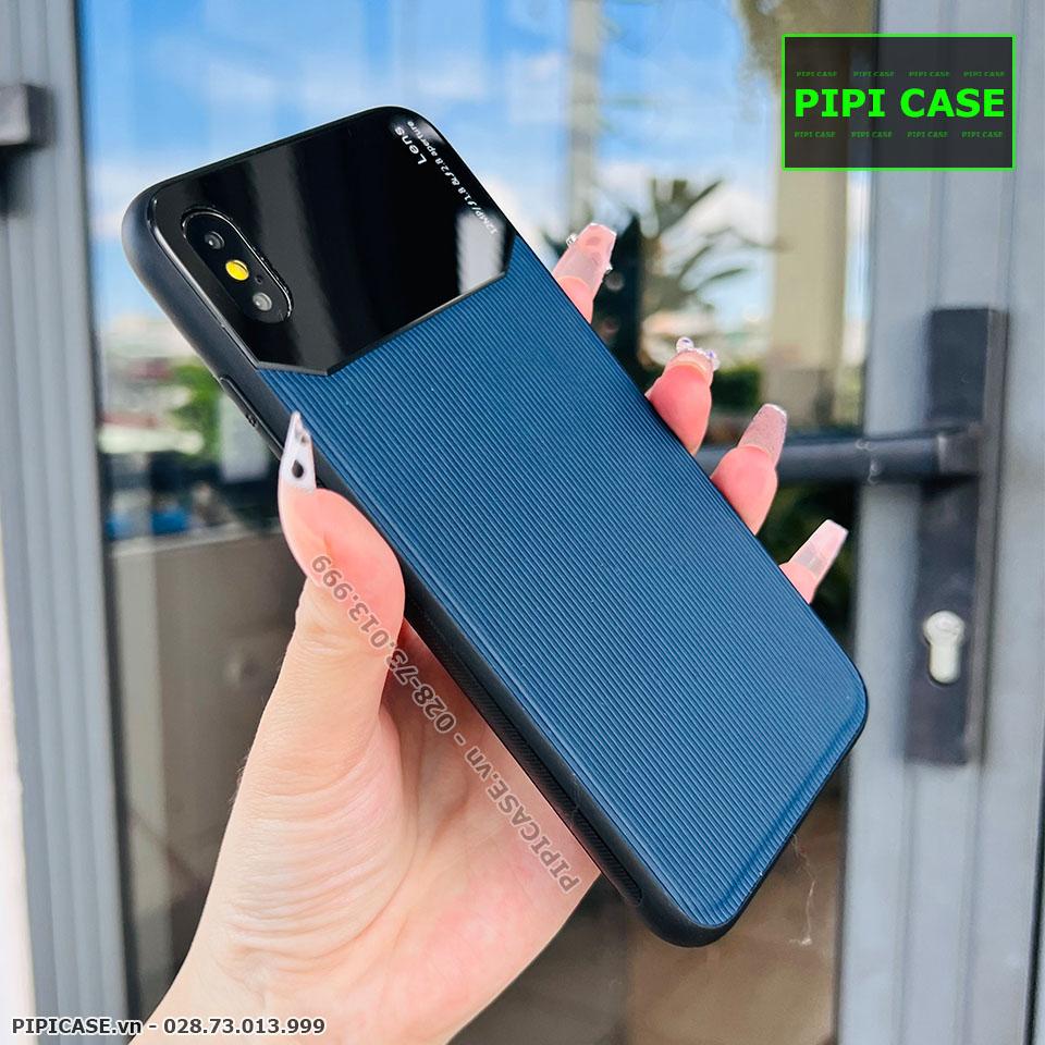 Ốp Lưng iPhone X / XS - Lens Sọc - Xanh Dương