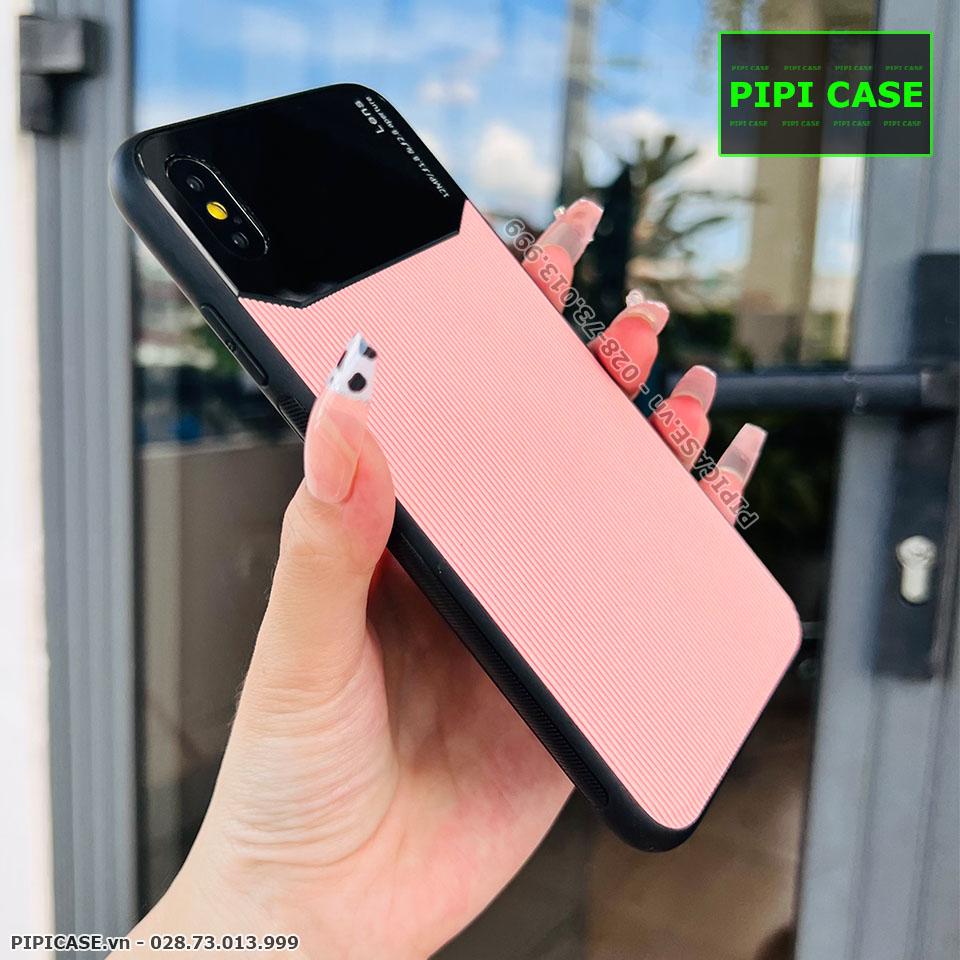 Ốp Lưng iPhone X / XS - Lens Sọc - Hồng