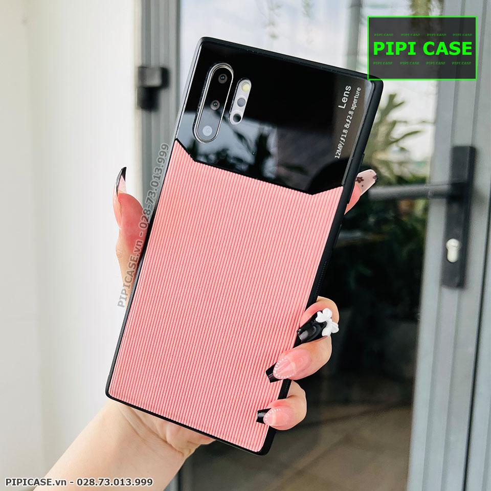 Ốp Lưng Samsung Note 10 Plus - Lens Sọc - Hồng